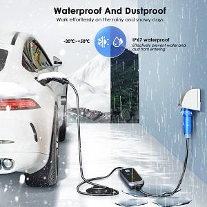 7KW 1相EV充電器タイプ2 /タイプ1 /GBT 16A / 32A モバイルEVSE充電ステーション 6