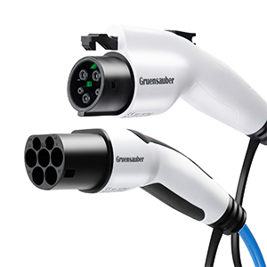 男性から女性までのEVチャージャーケーブルタイプ2巻き式SAE J1772タイプ1 1 / 3フェーズ3.6KW - 22KW 3