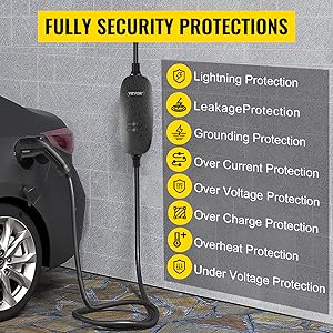 携帯EV充電器 16A 32A モバイル電気自動車 自動車充電器 タイプ 1 タイプ 2 EV充電ケーブル レベル 2 EV充電器 6