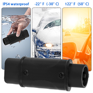 タイプ2からタイプ1のEVSEアダプター IEC 62196からSAE J1772の電気自動車充電器アダプター 7