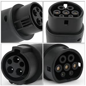 タイプ1からタイプ2EV充電アダプタ SAE J1772からIEC62196 32A 250V 8KW 3