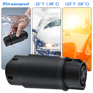 タイプ1からタイプ2EV充電アダプタ SAE J1772からIEC62196 32A 250V 8KW 4